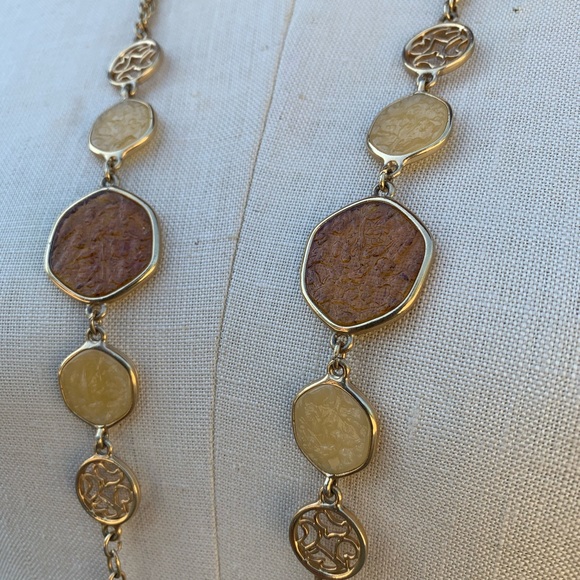 Vintage 70s Sarah Coventry Taste of Honey Necklace - Picture 2 of 6